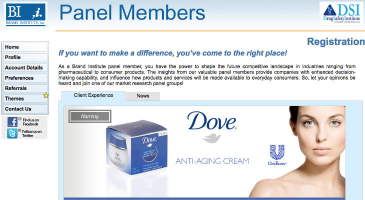 Brand Institute screenshot