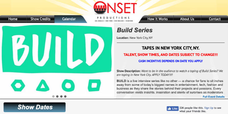 Build Series screenshot
