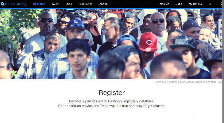Central Casting screenshot