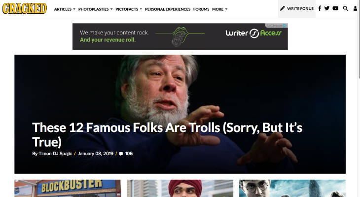 Cracked screenshot
