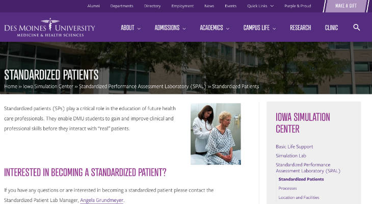 Des Moines University Standardized Patient screenshot
