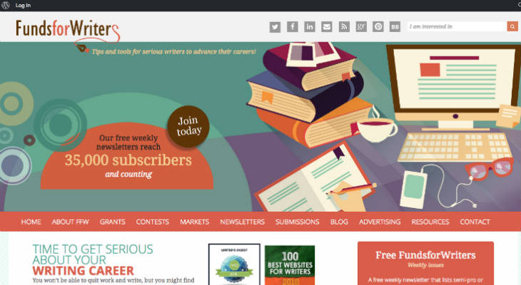 Funds for Writers screenshot