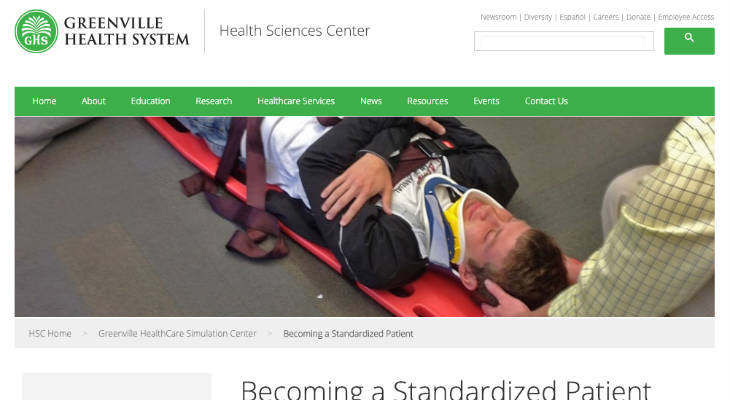George Washington University Standardized Patient screenshot