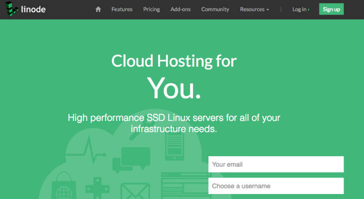 Linode screenshot