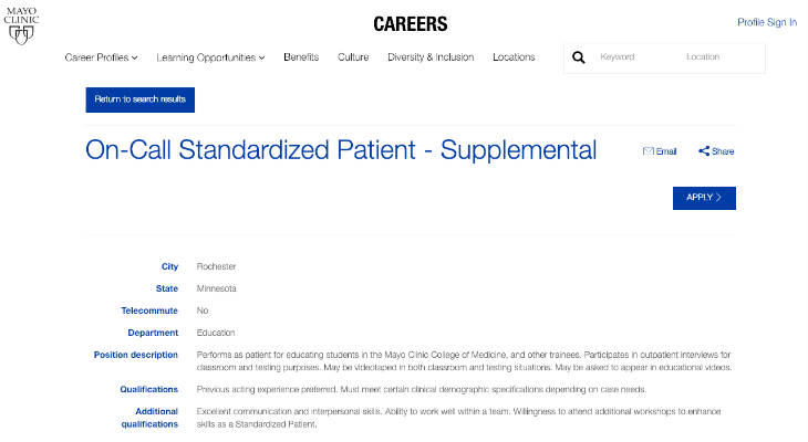 Mayo Clinic Standardized Patient screenshot