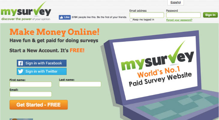 MySurvey screenshot