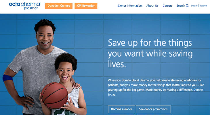 Octapharma Plasma screenshot