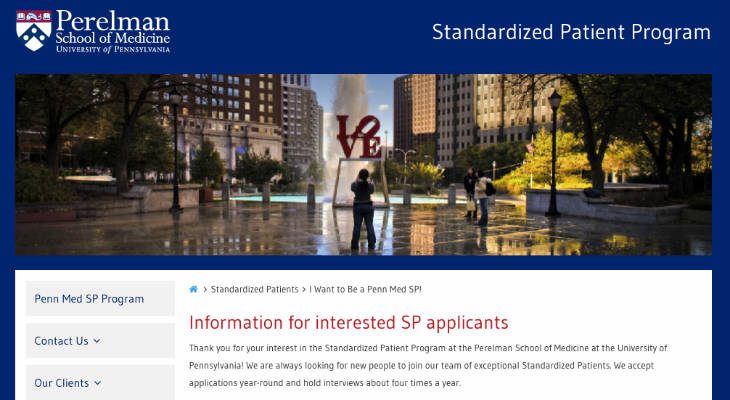 Penn Med Standardized Patient Jobs screenshot