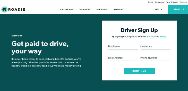 Roadie Driver screenshot