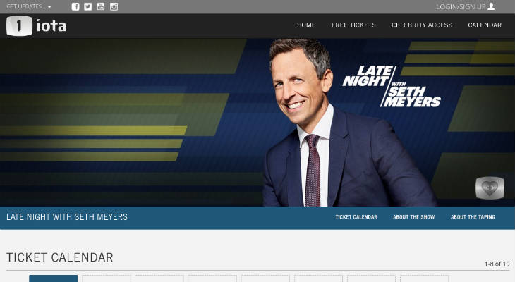 Late Night with Seth Meyers Tickets screenshot