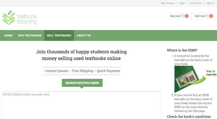 Textbook Recycling screenshot