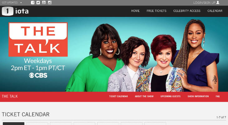 The Talk Tickets screenshot