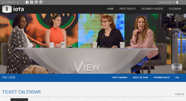 The View Tickets screenshot