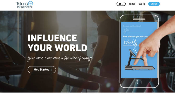 Toluna screenshot