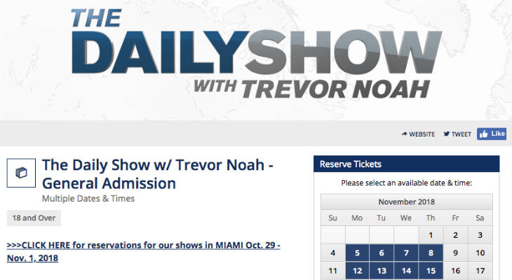 Trevor Noah Tickets screenshot